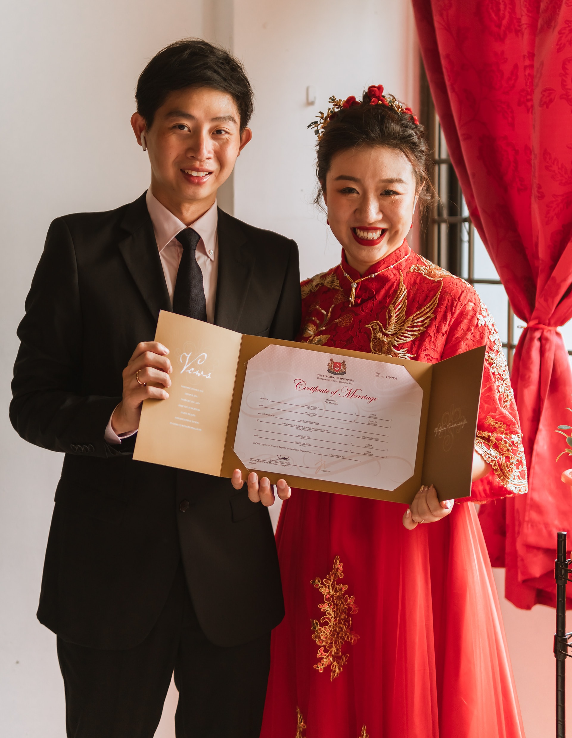 ROM & Solemnisation photoshoot — Yanhan and Wife